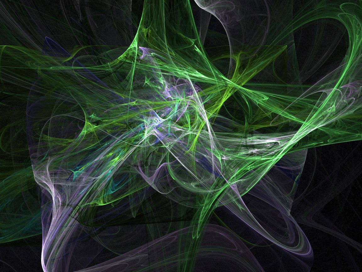 Green Fractal Background By My Dark Angel Digital Art