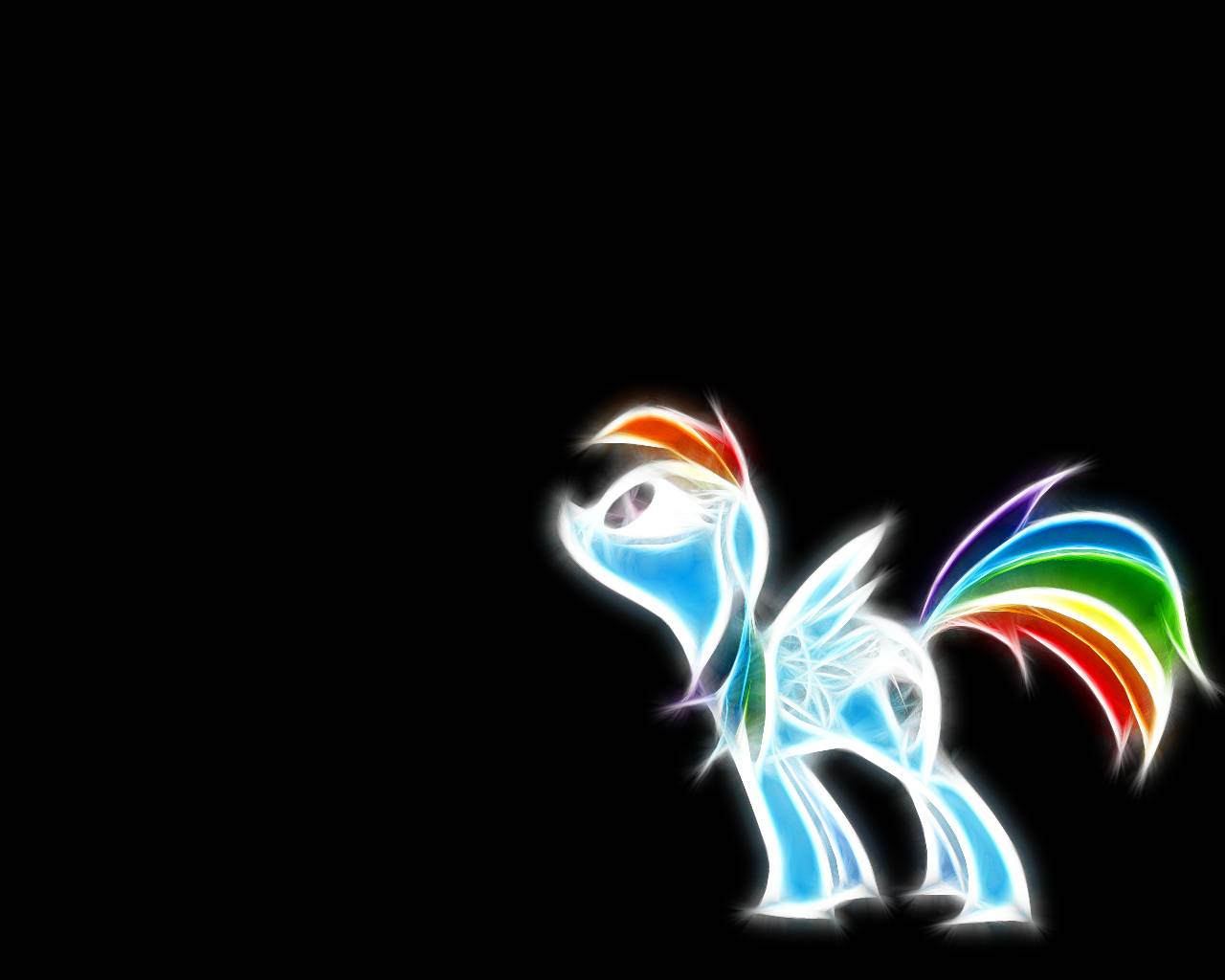 Rainbow Dash Neon Wallpaper A Cool With