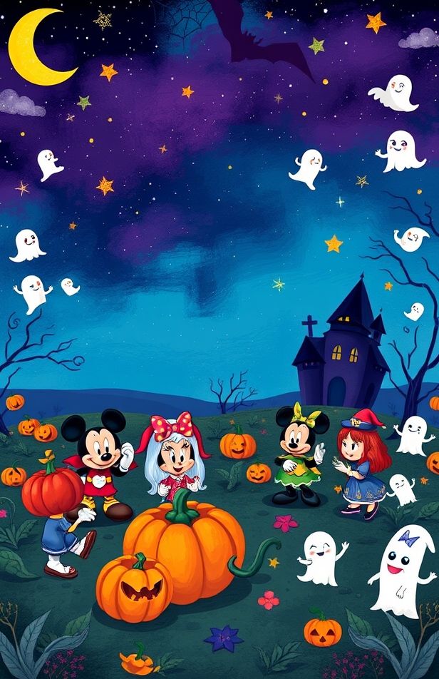 Disney Halloween Wallpaper Background