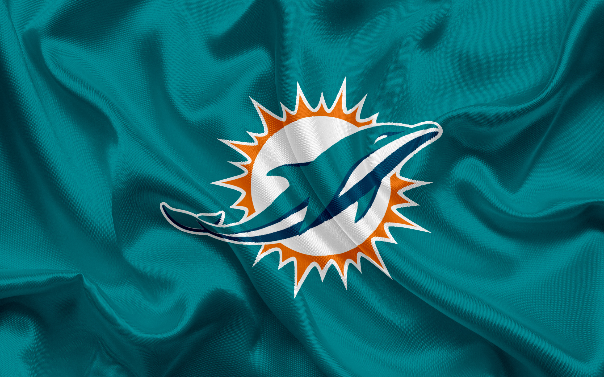 Wallpaper Miami Dolphins American Football Logo