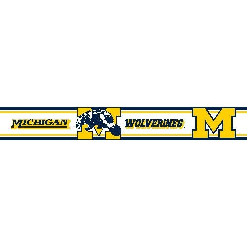 Michigan Wolverines Wallpaper Border Collegiate Wall