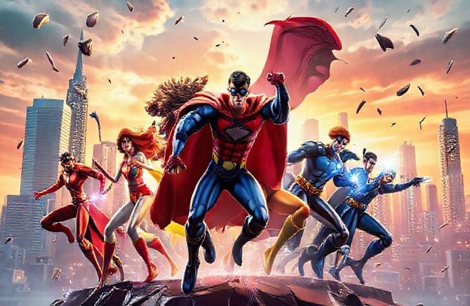 3d Super Heroes Wallpaper