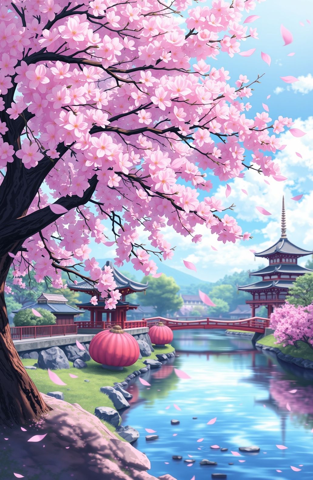 Anime Cherry Blossom Wallpaper