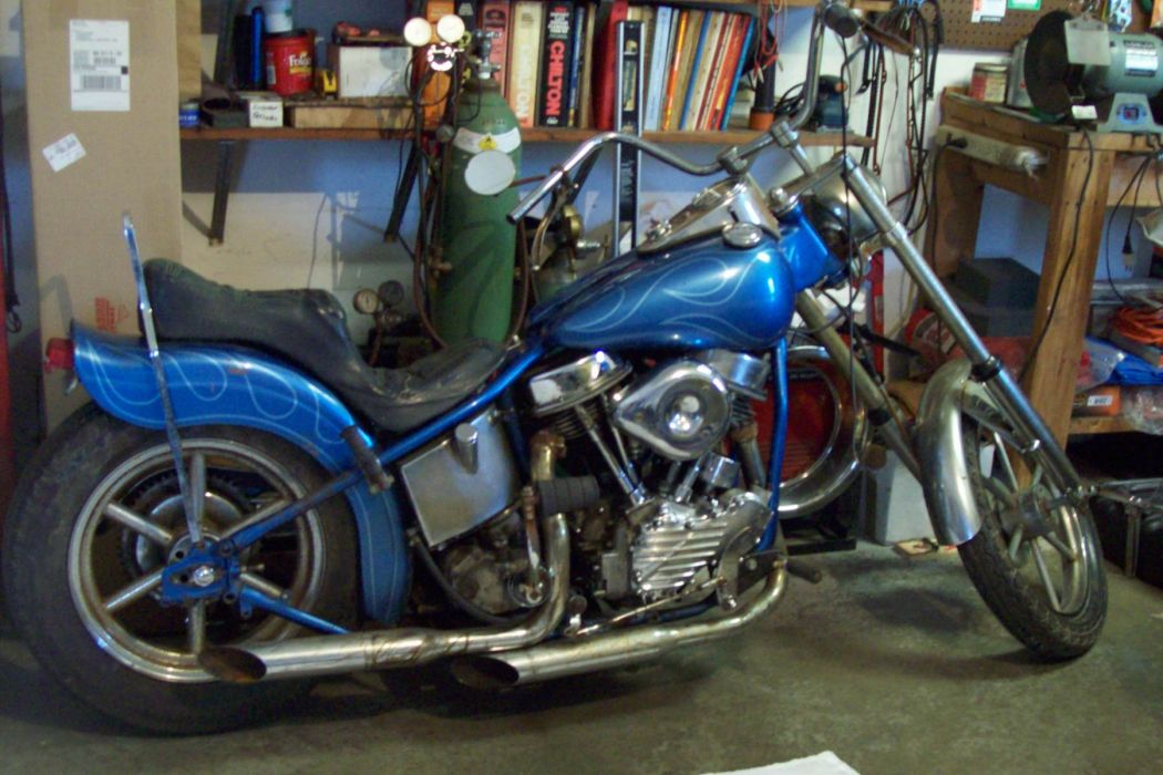 Harley Davidson Panhead Chopper Retro H Wallpaper