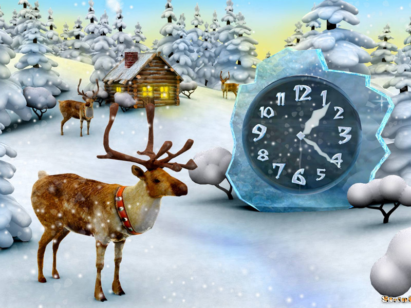 Deer Christmas Live Animated Wallpaper Desktop