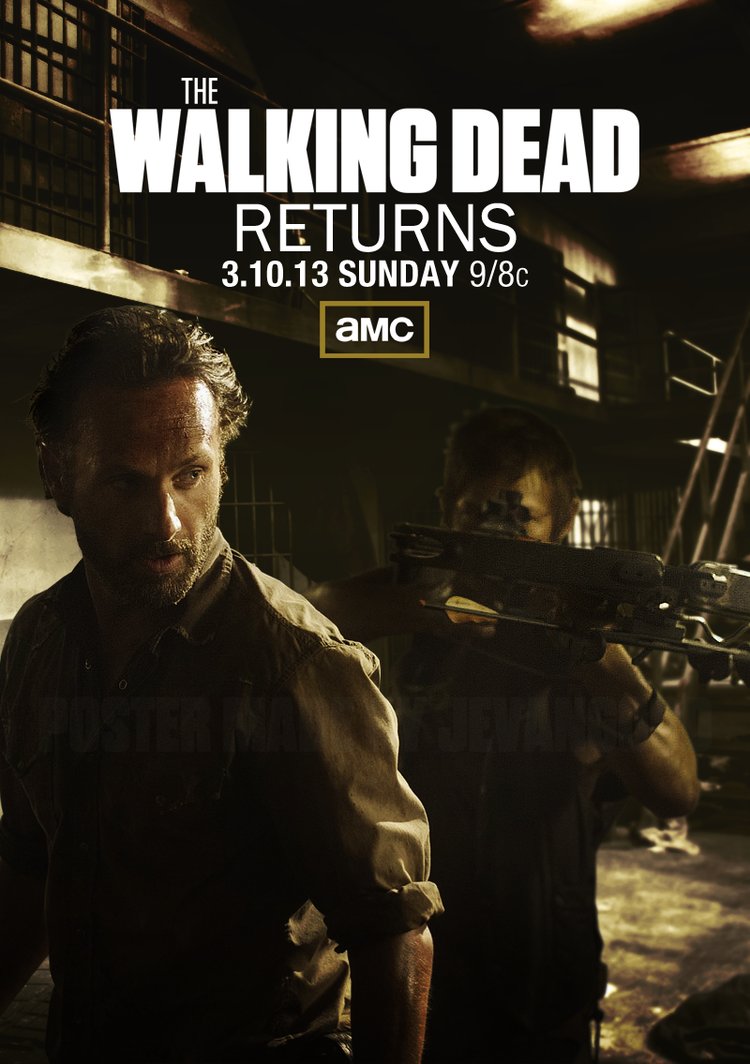 The Walking Dead Season 3 Mid Season Poster by jevangood by