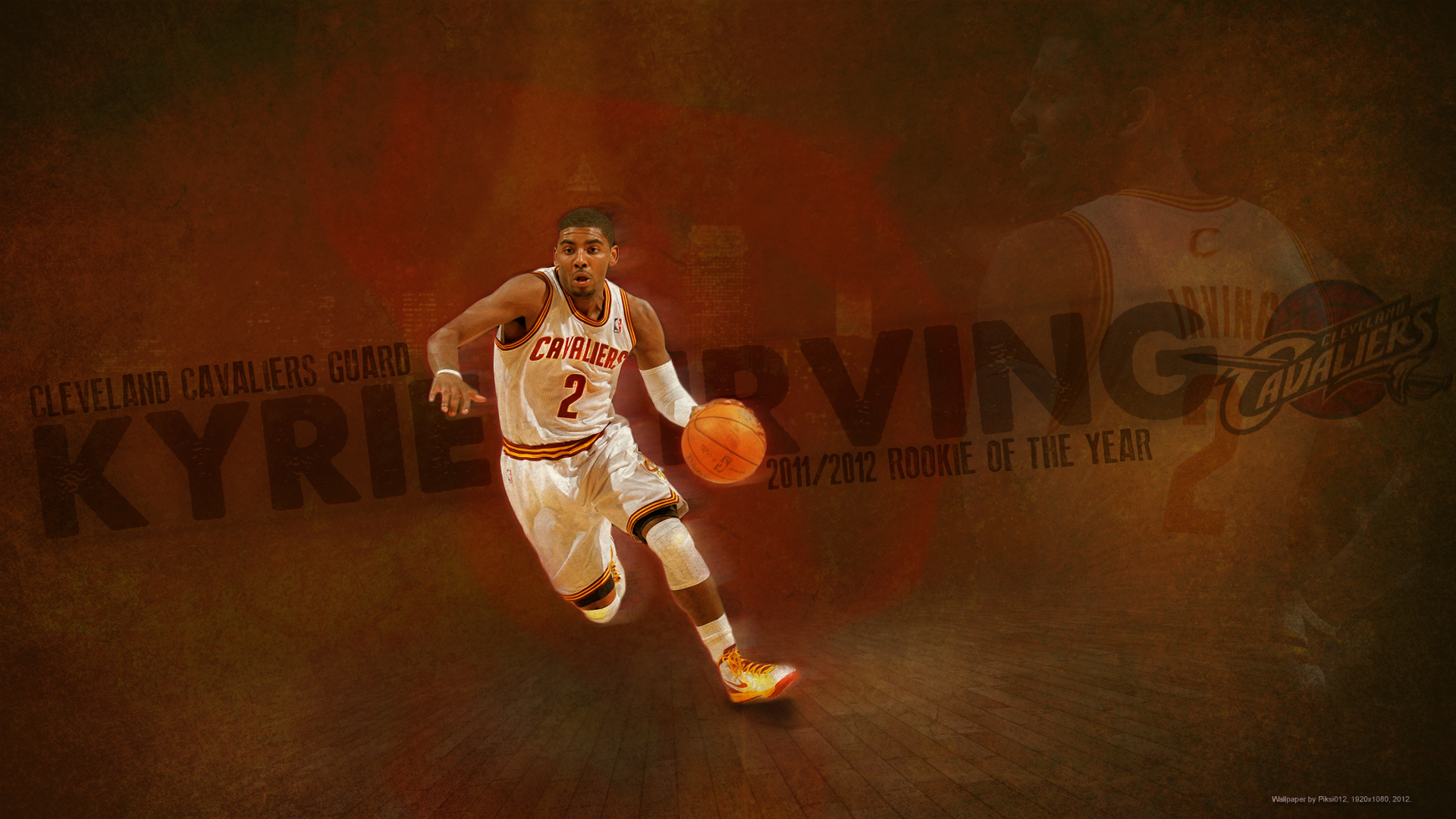 Name Kyrie Irving Basketball Background Wallpaper