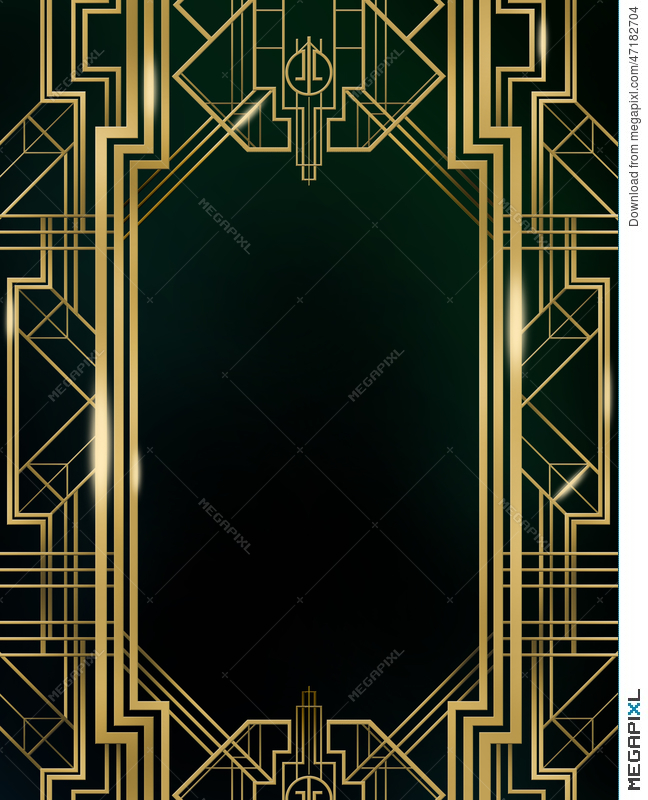 Art Deco Great Gatsby Background Illustration Megapixl