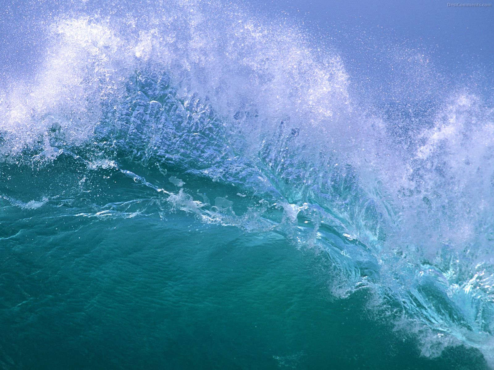 Random Ocean Waves HD Widescreen Wallpaper