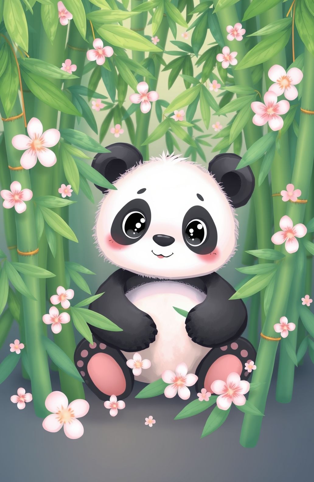 Cute Panda Background