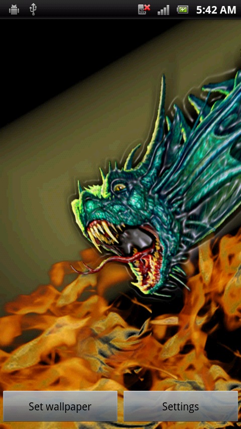 Fire Breathing Dragon Free Live Wallpaper Download For Android