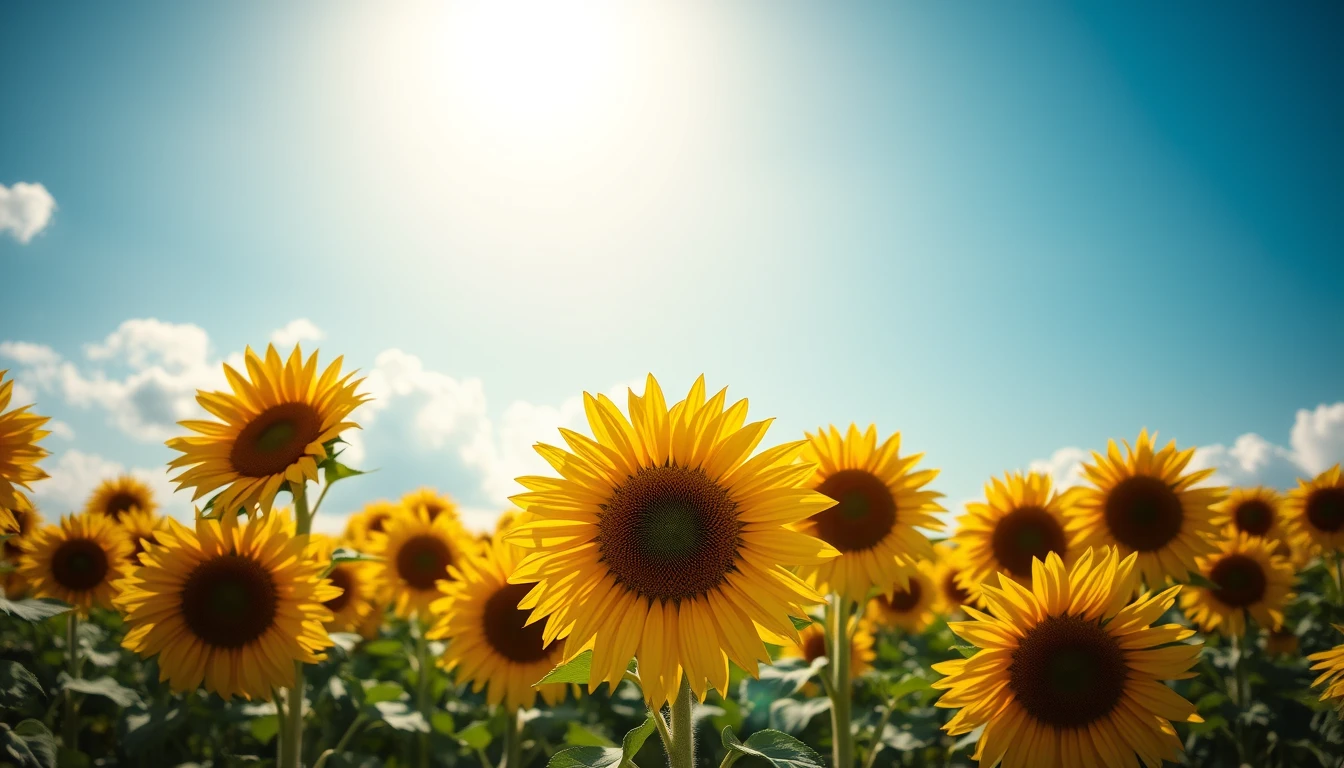 Field Of Sunflowers Wallpaper
