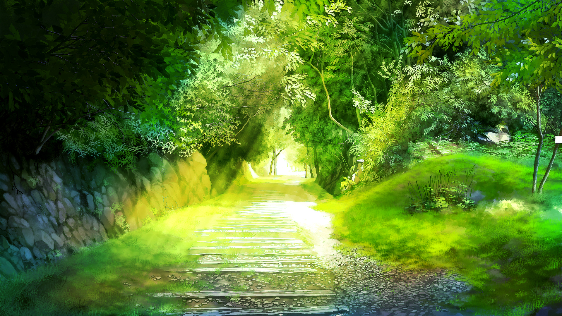 Nature Anime Scenery Background Wallpaper Resources