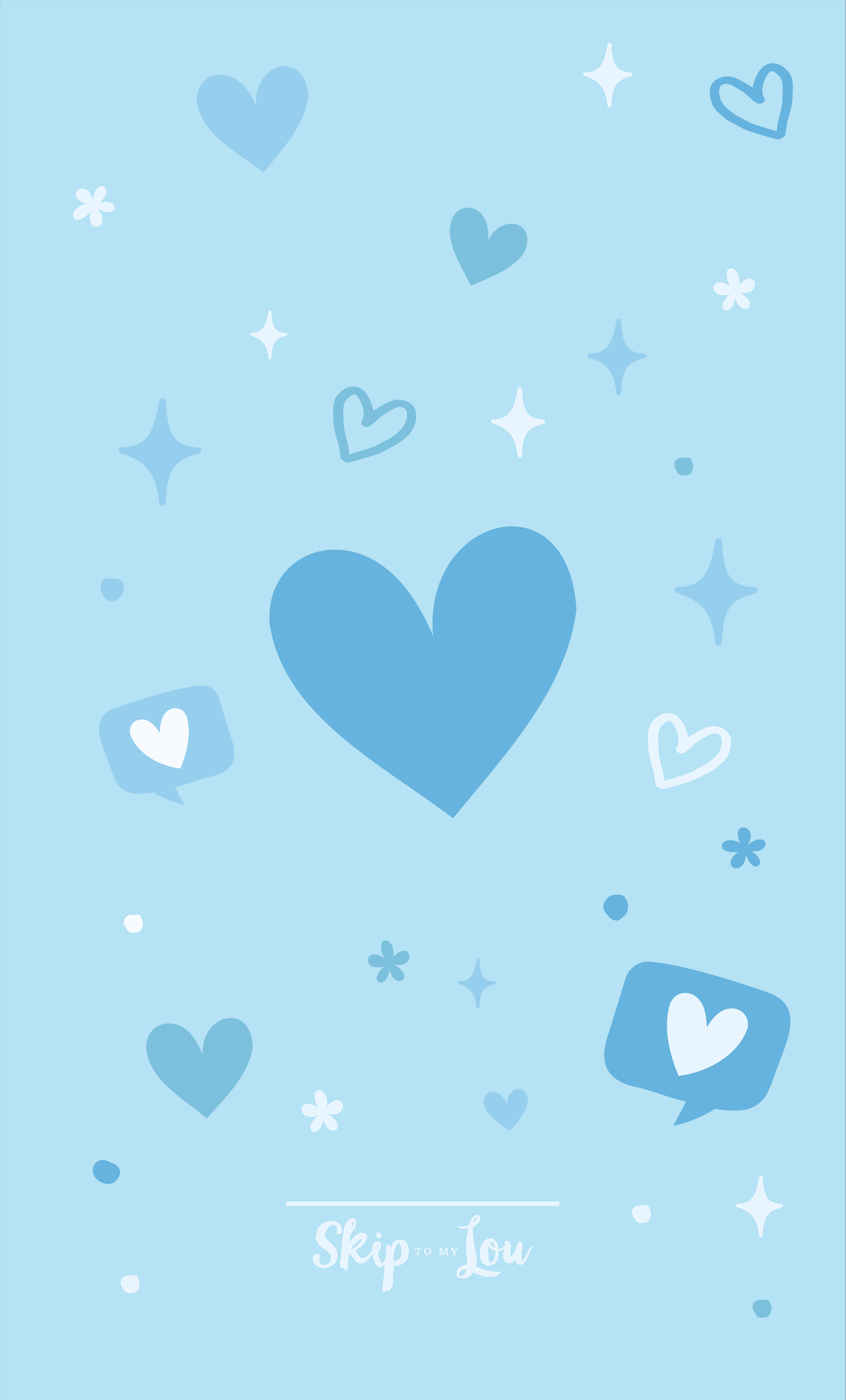 Blue Heart Wallpaper For Phone And Puter Skip To My Lou