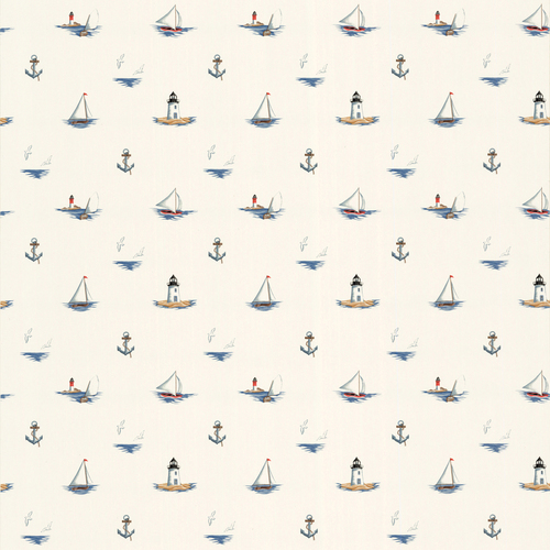 Wallpaper On Shop Allen Roth Blue Nautical Mini Print