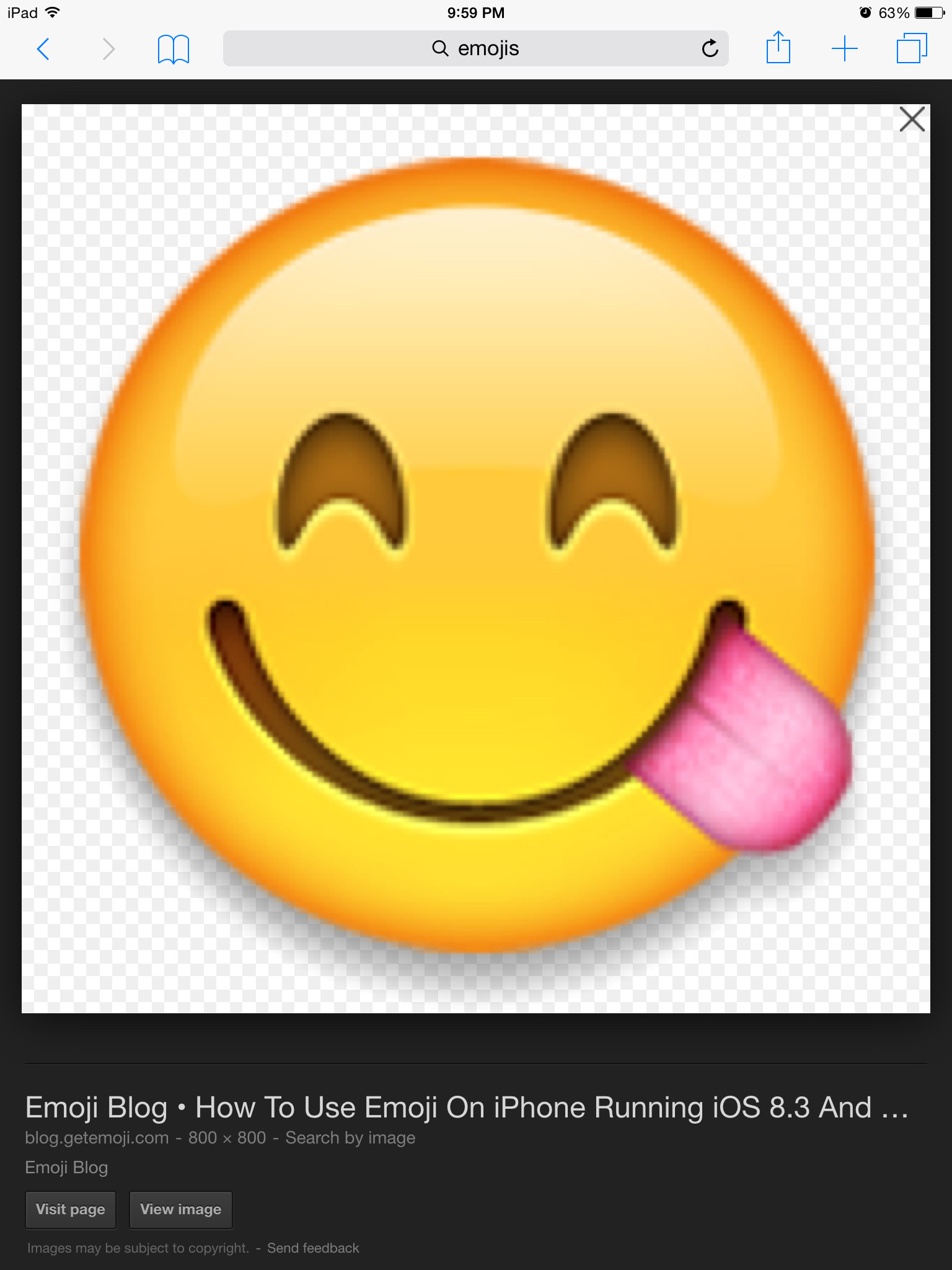 Yummy Face Emoji with Tongue Sticking Out