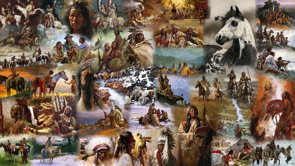 Nativi Americani File Vettoriale