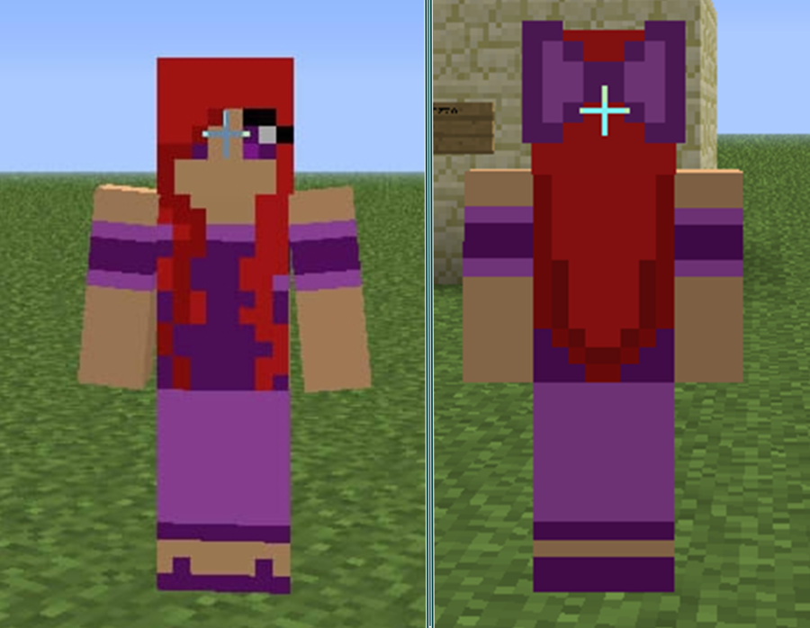 Free Download Minecraft Skin Girl Cute Red Hair By Sarinasg