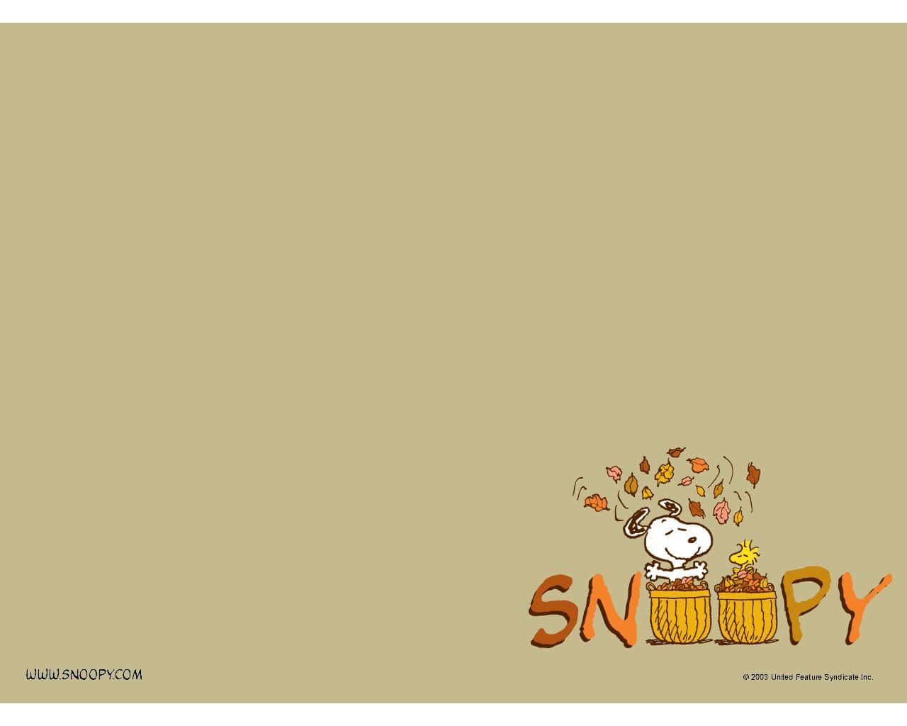 Snoopy Thanksgiving Wallpaper