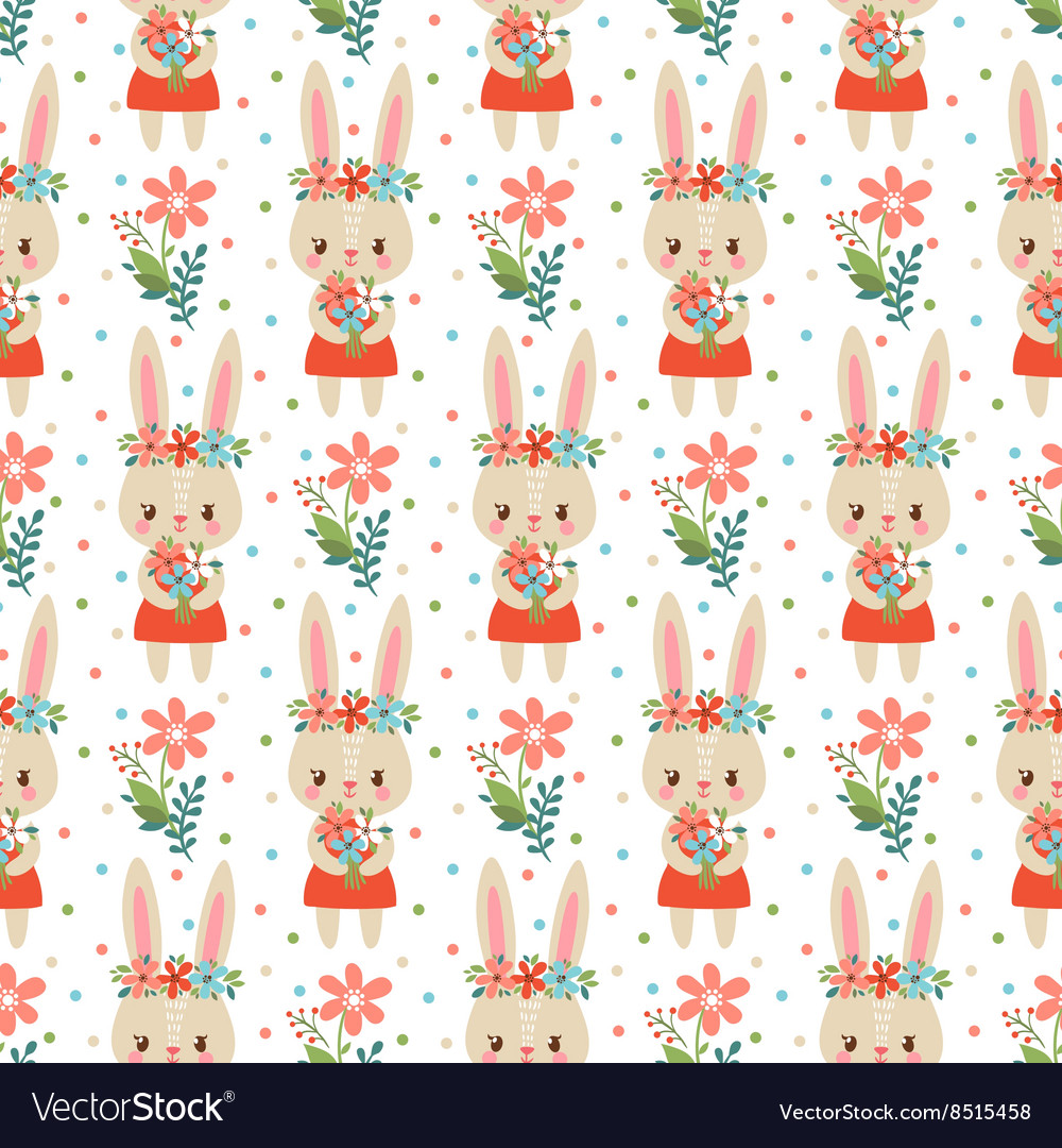 Lovely Childish Wallpaper In Royalty Vector Image
