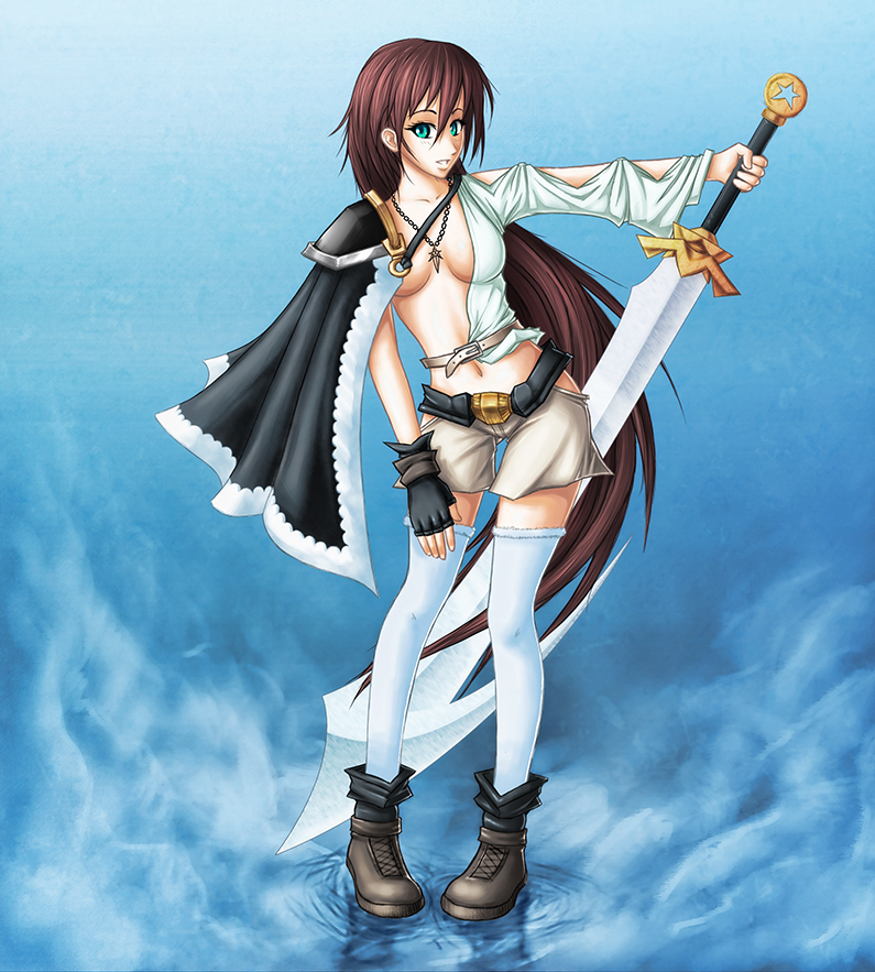 Lexica  High quality image of ciri anime warrior dress sword wolf