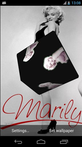 Marilyn Monroe Logo To Your Phone 3d Live Wallpaper