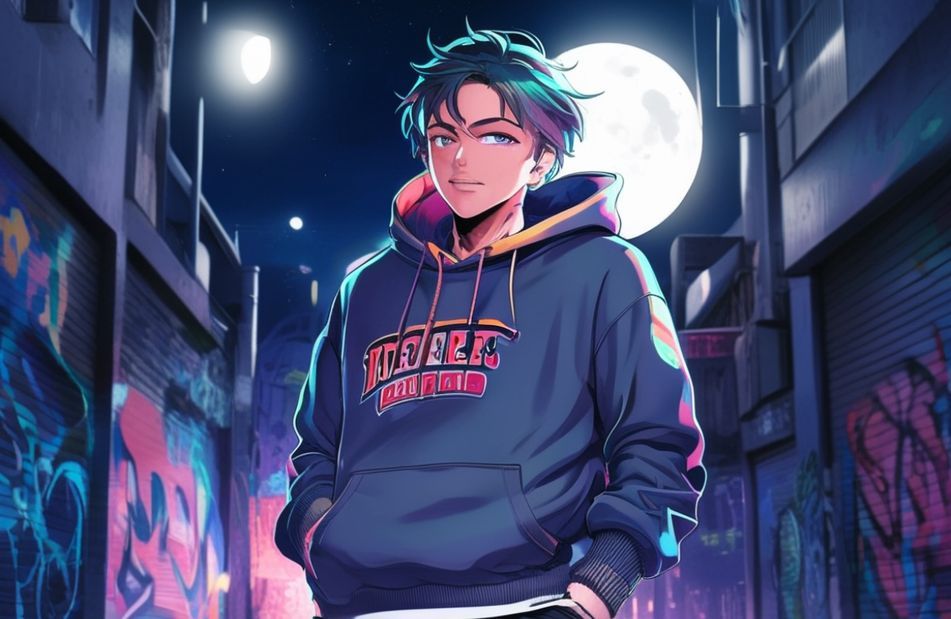 Anime Guy With Hoodie Wallpaper