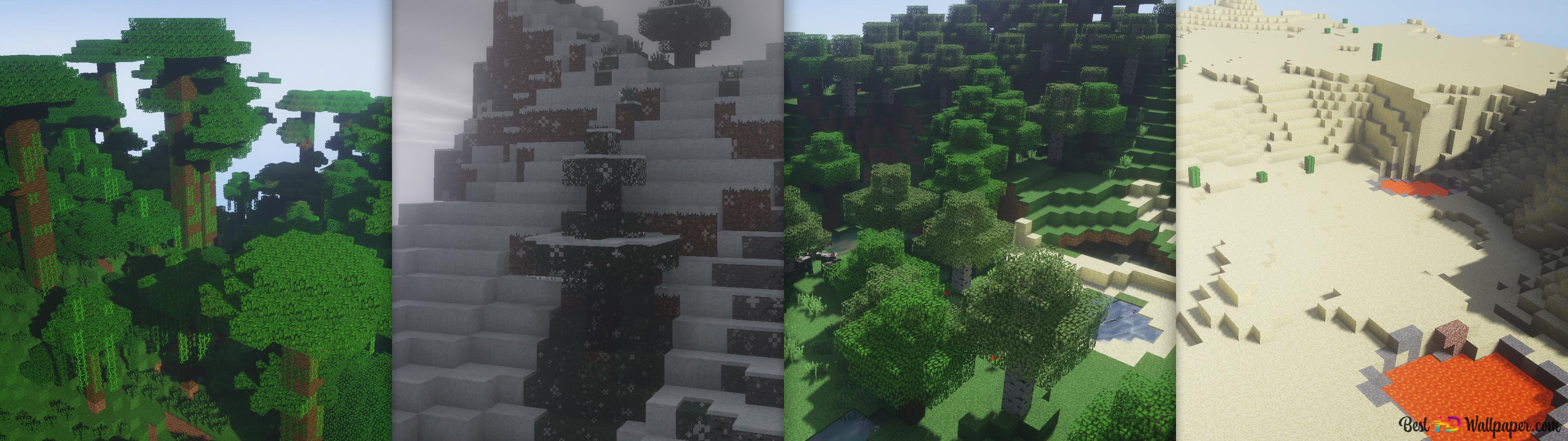 Minecraft Landscape 4k Wallpaper