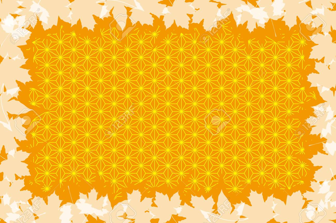 Background Material Autumn Japanese Style Image Traditional