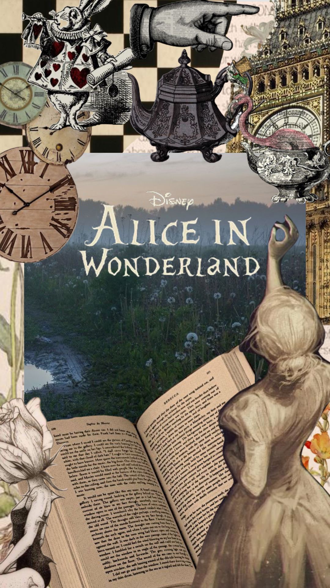 Alice In Wonderland Poster Aesthetic Adventures Wallpaper