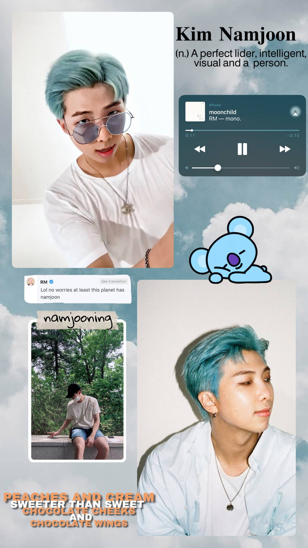 Bts Rm Cute Wallpaper