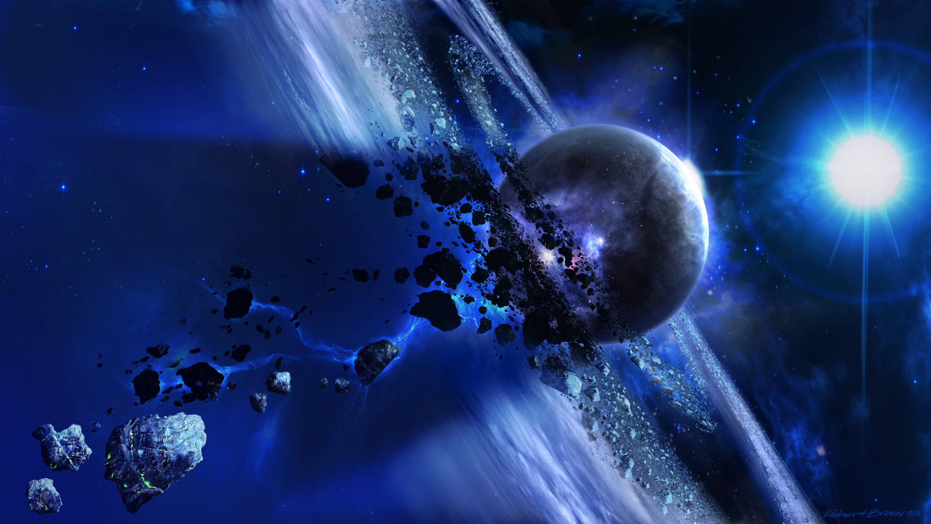 Blue Universe Desktop Wallpaper