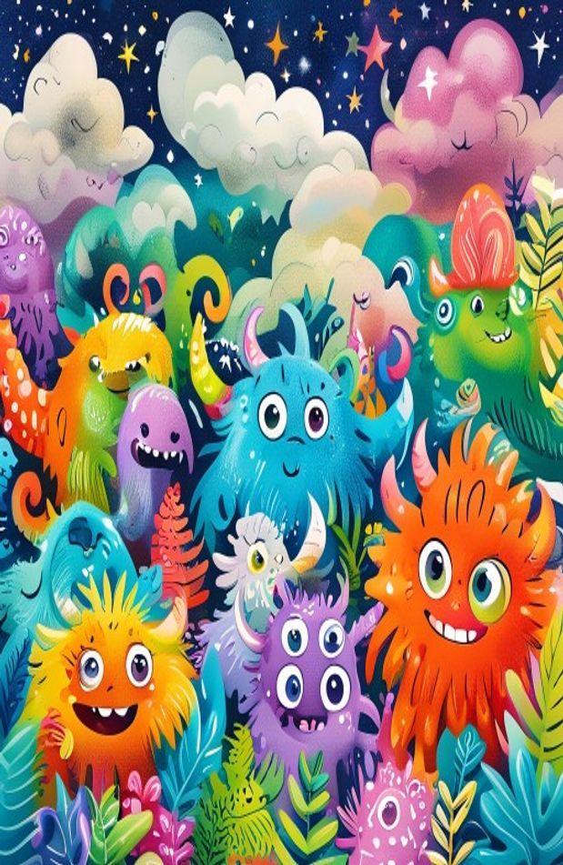 Cute Monster Wallpaper