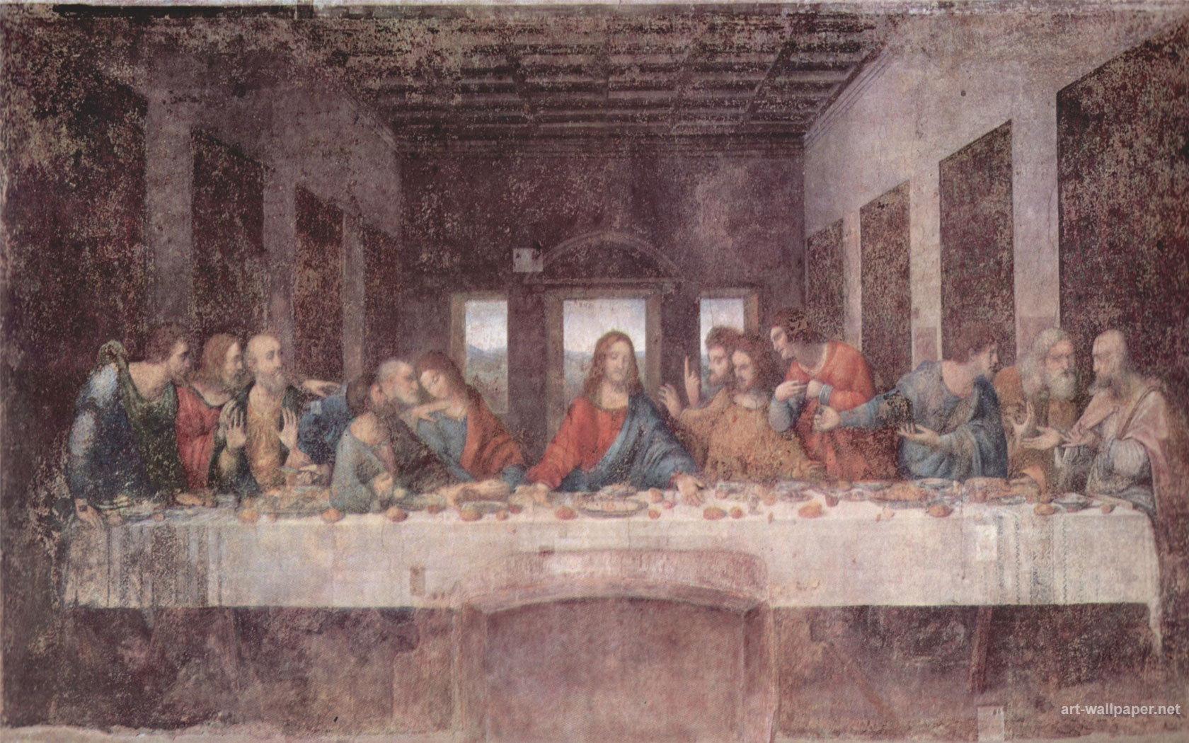 The Last Supper Wallpaper Da Vinci