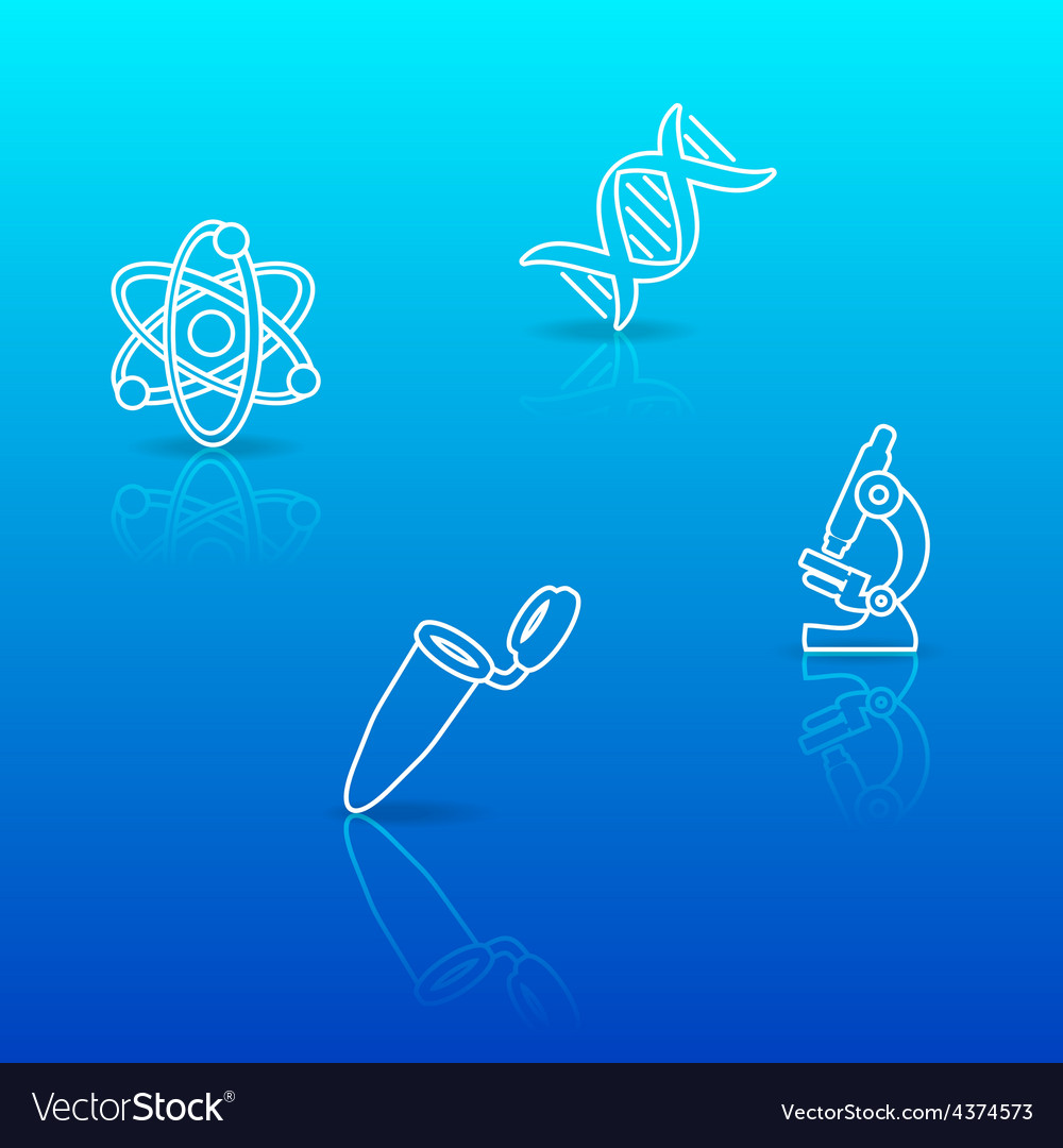 Biology science background Royalty Free Vector Image