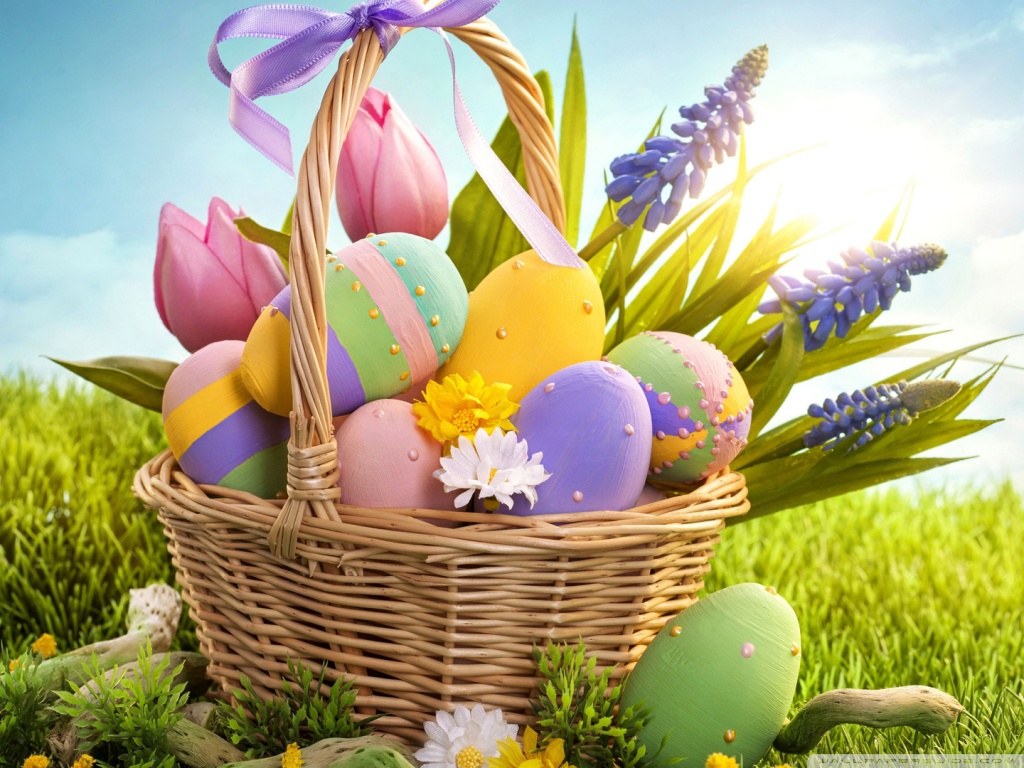 Easter Eggs 4k HD Desktop Wallpaper For Ultra Tv Wide