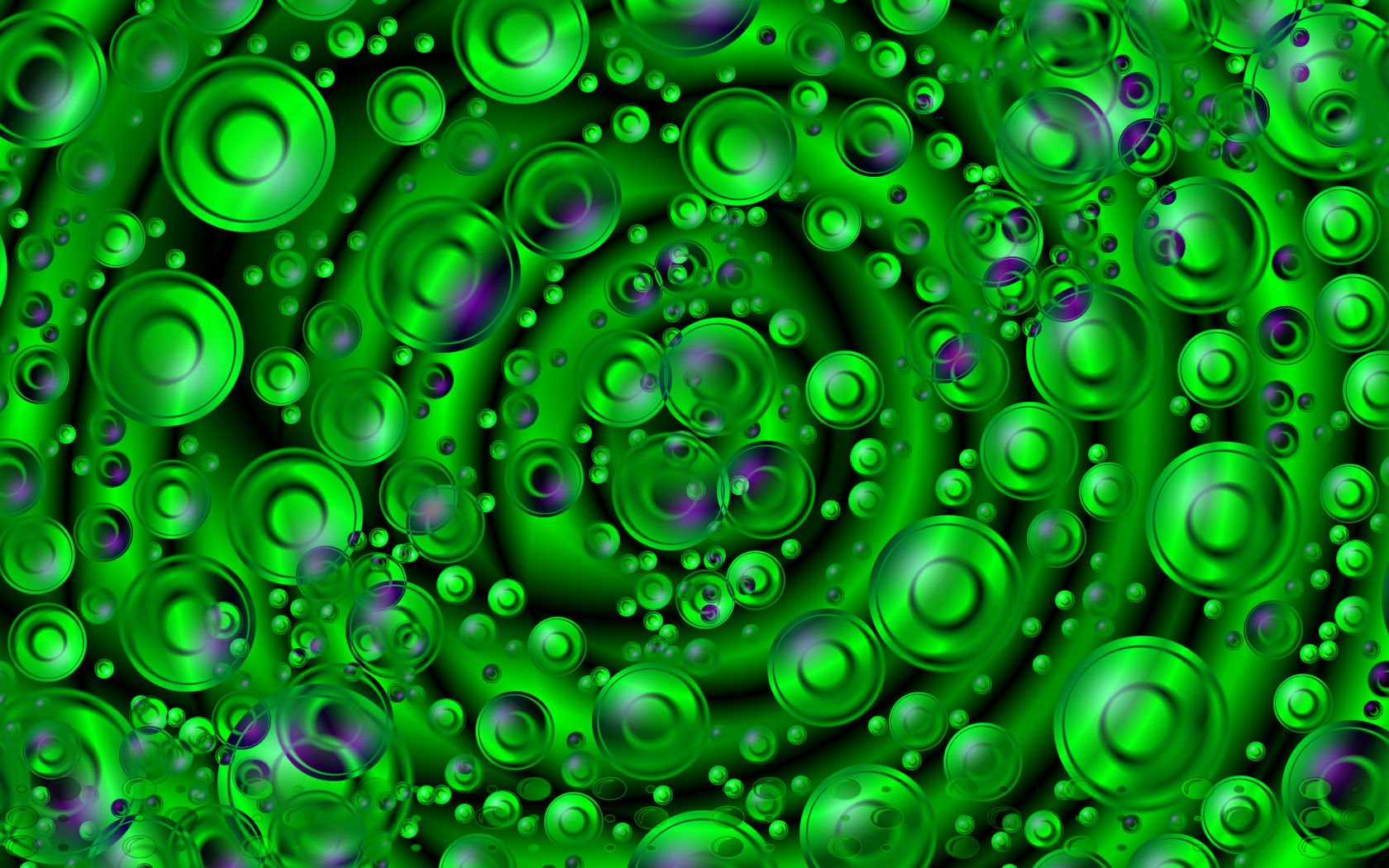 Green Bubble Swirl Wallpaper By Sookiesooker