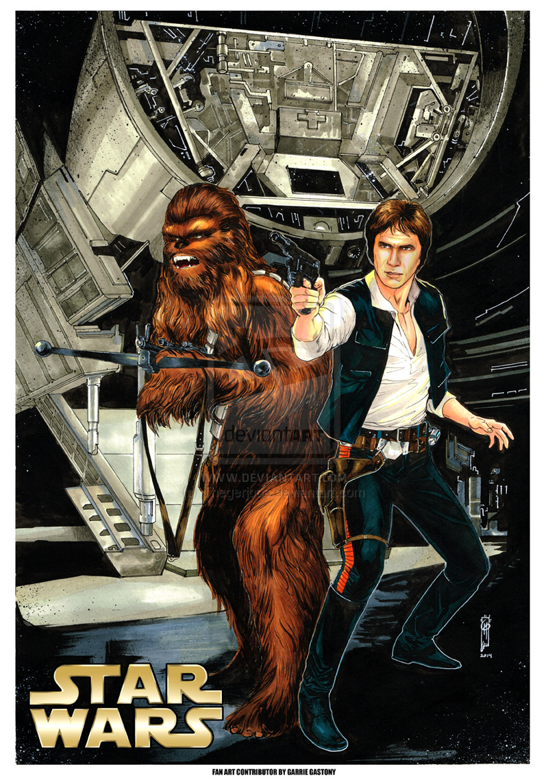 Chewbacca And Han Solo By Thegerjoos