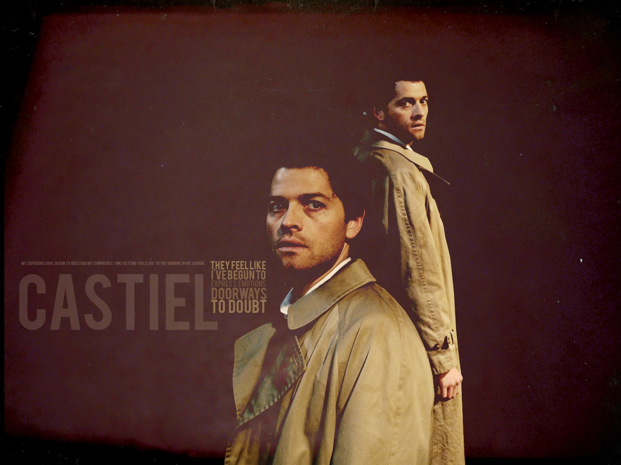 Supernatural Castiel Wallpaper
