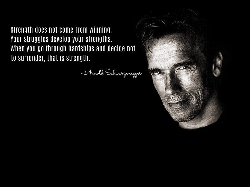 Browse Arnold Schwarzenegger Motivational Quotes HD Photo Wallpaper