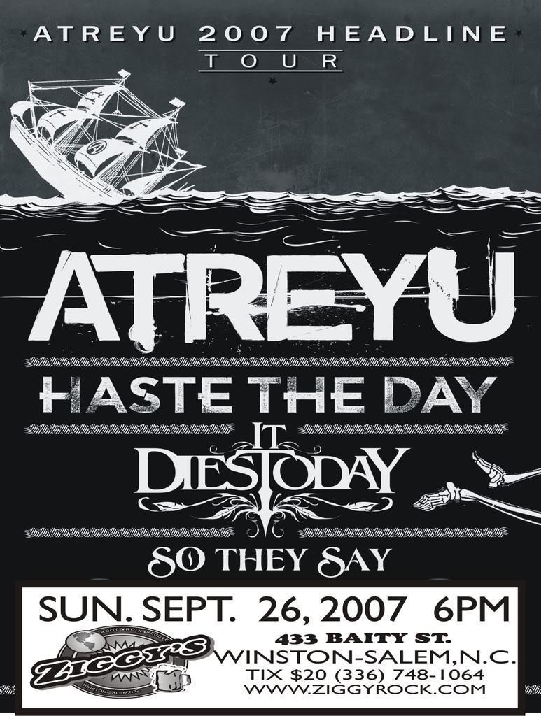 Atreyu Concert Poster Photo