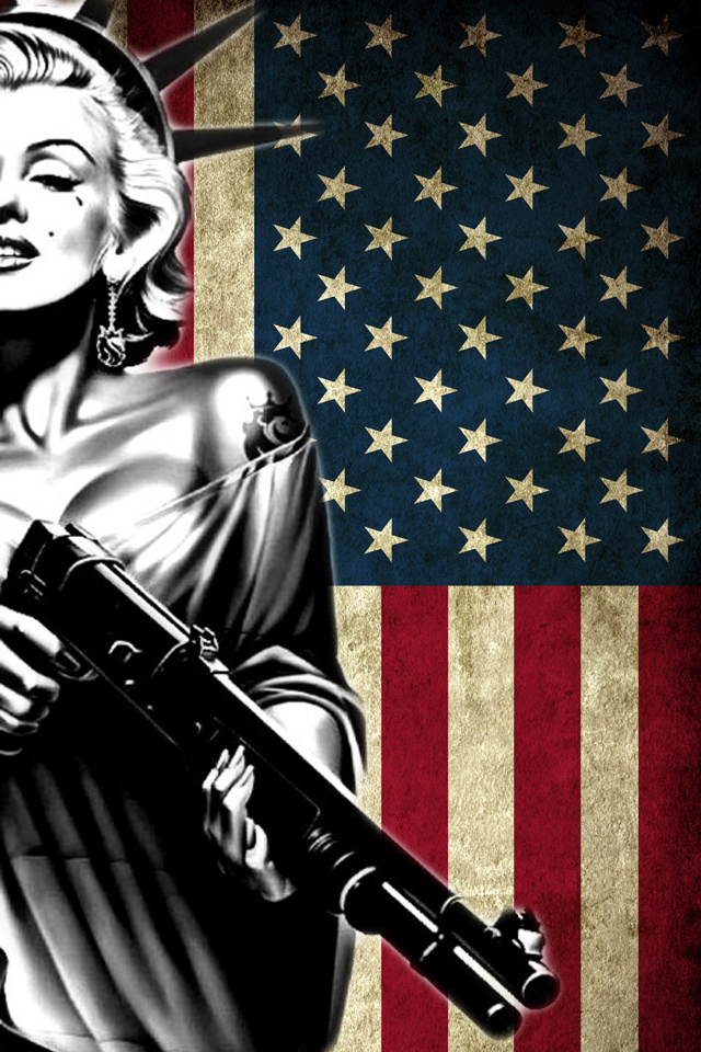 America Flag Wallpaper For iPhone Amerique