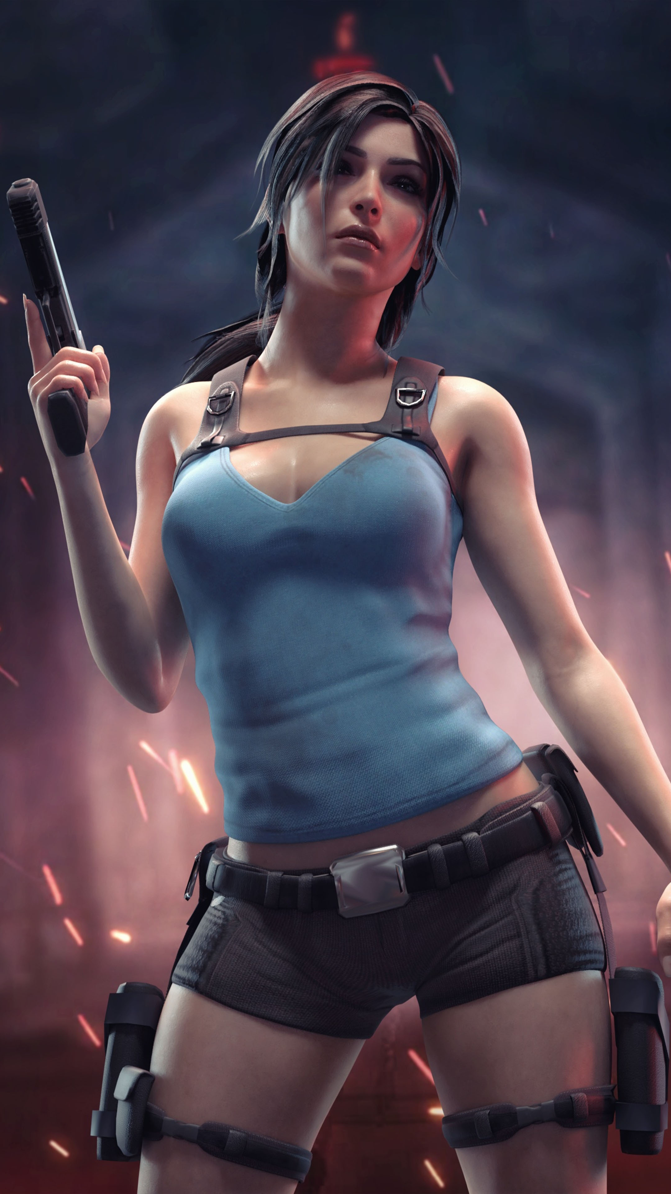 Lara Croft Portrait Tomb Raider 4k Ultra HD Mobile Wallpaper