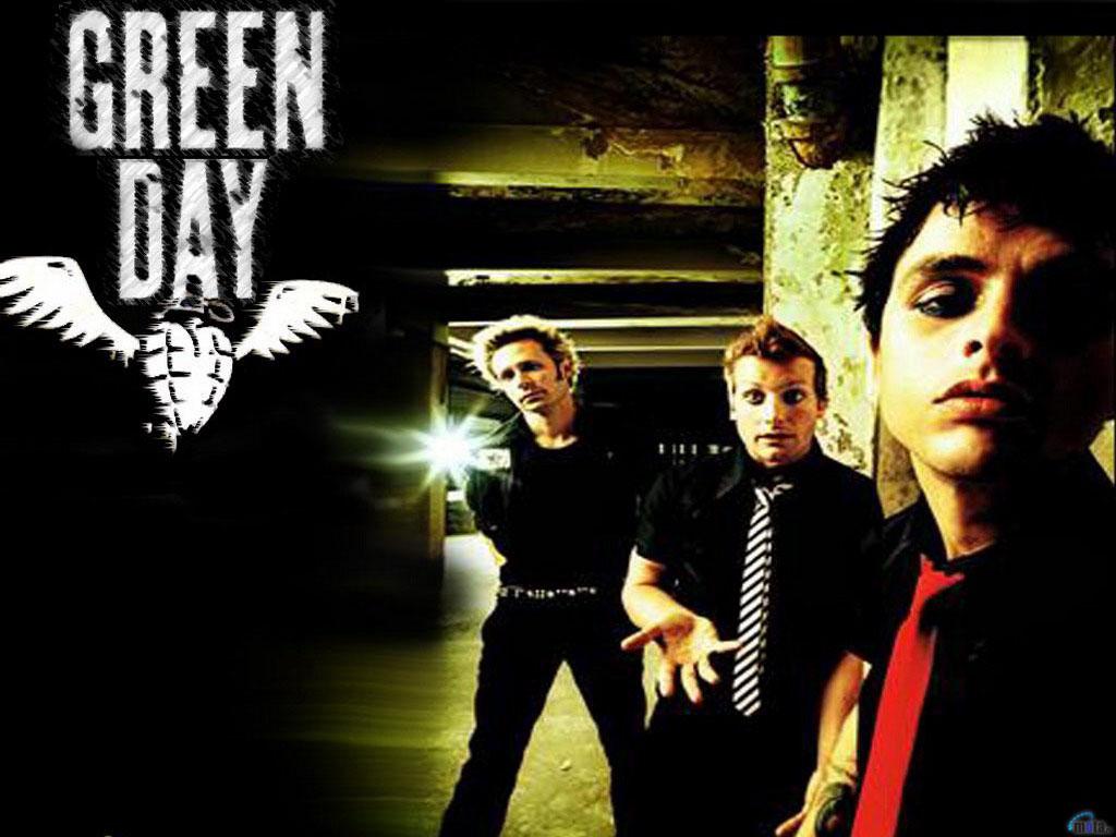 Wallpaper American punk rock band Green Day 1024 x 768 Desktop