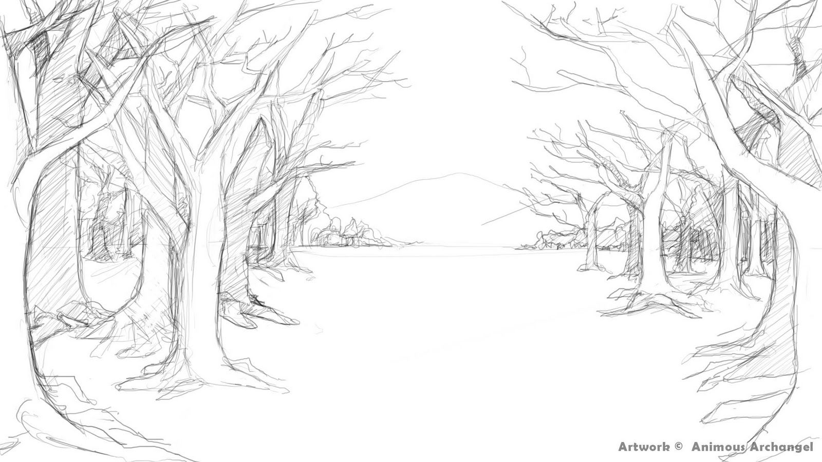 Drawing Amazing Backgrounds with Perspective  Step by Step  Ram