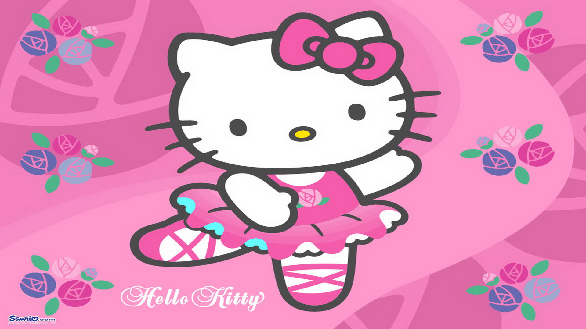 Hello Kitty Background HD Desktop Wallpaper