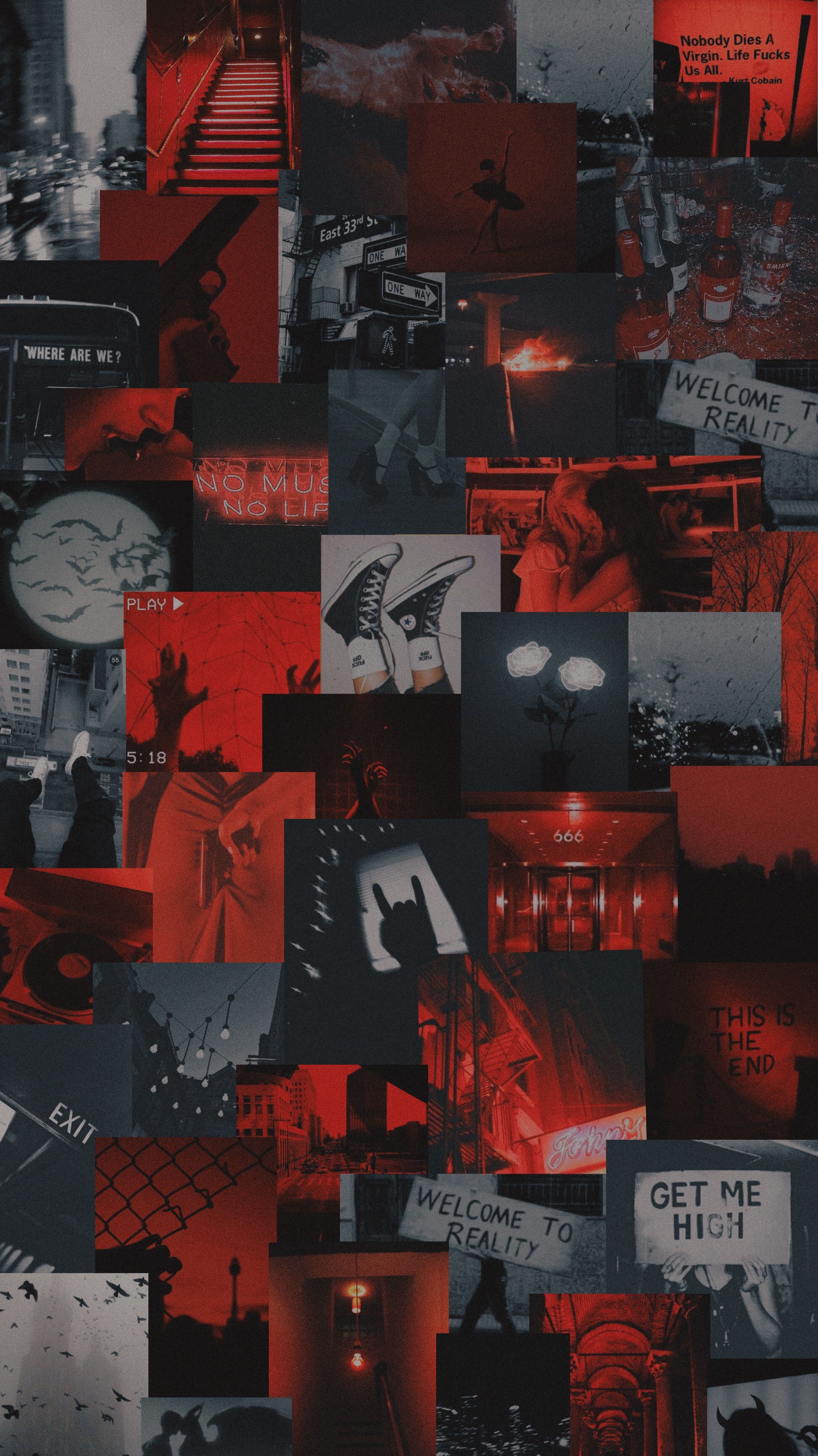 Black White And Red Wallpaper Aesthetic Find The Best On Getwallpaper