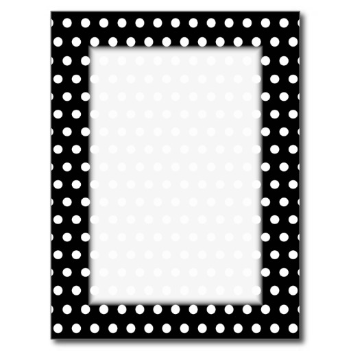 Black And White Polka Dot Pattern Spotty Postcard
