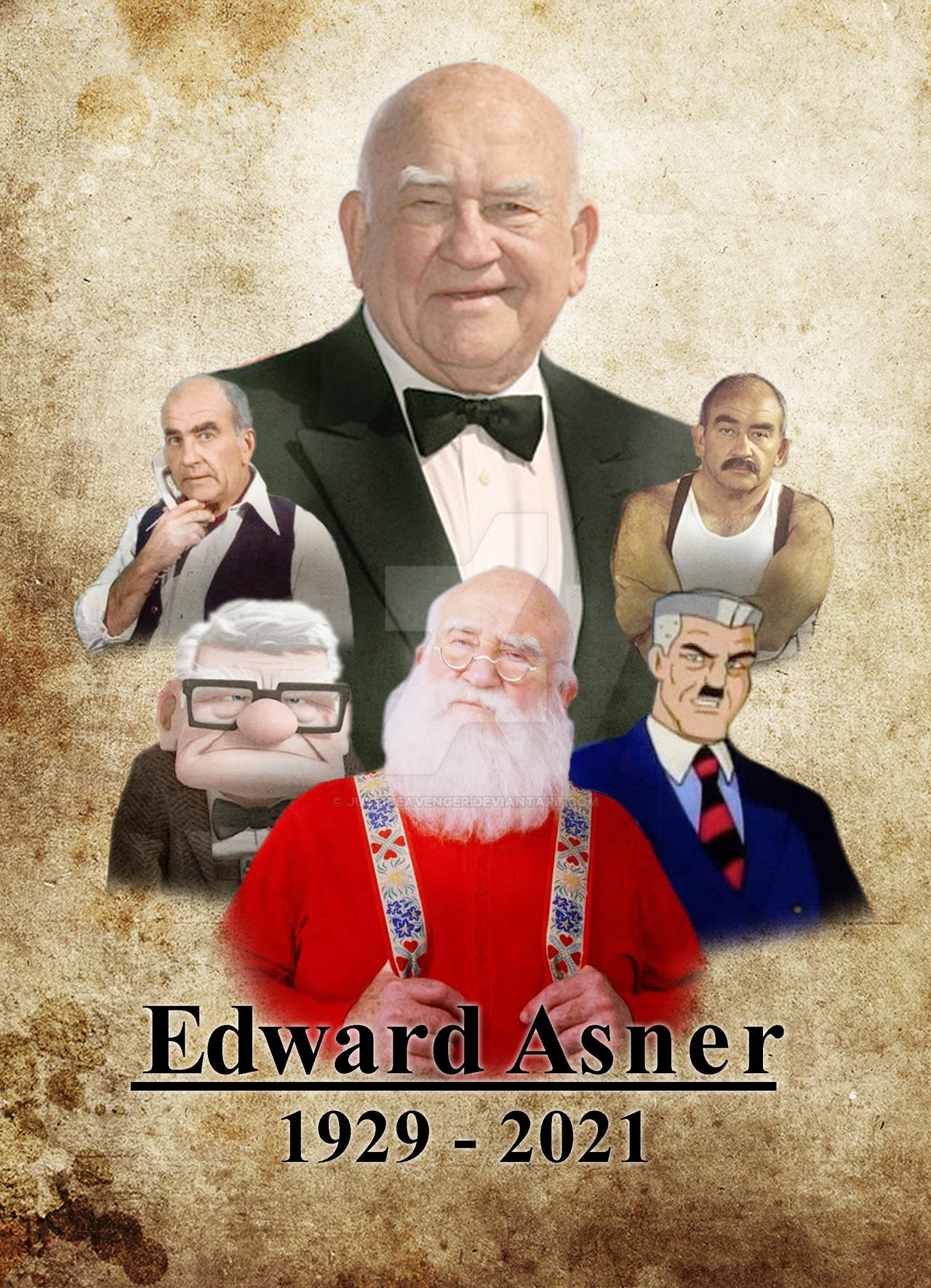 Edward Asner Tribute By Justiceavenger Wallpaper