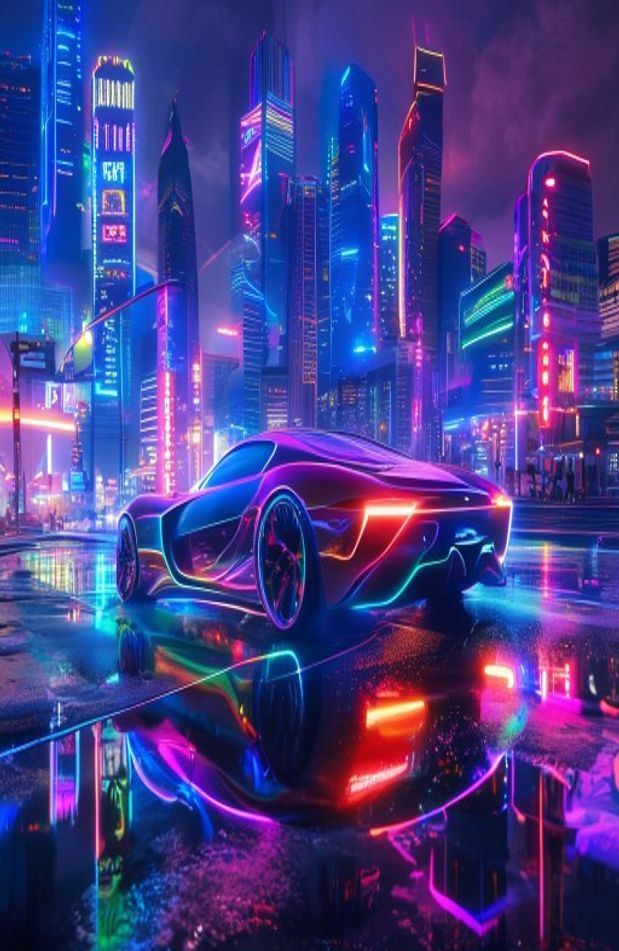 Neon Car Wallpaper